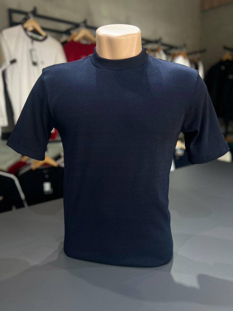 Camiseta Básica - Canelada Azul-1164