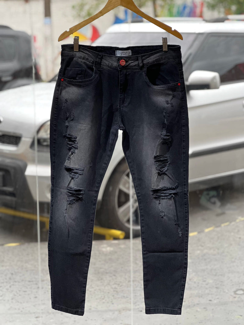 CALÇA JEANS PRETA CARAJÁ - 108B
